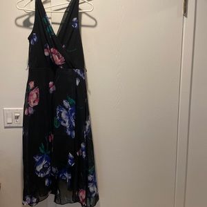 Black floral dress